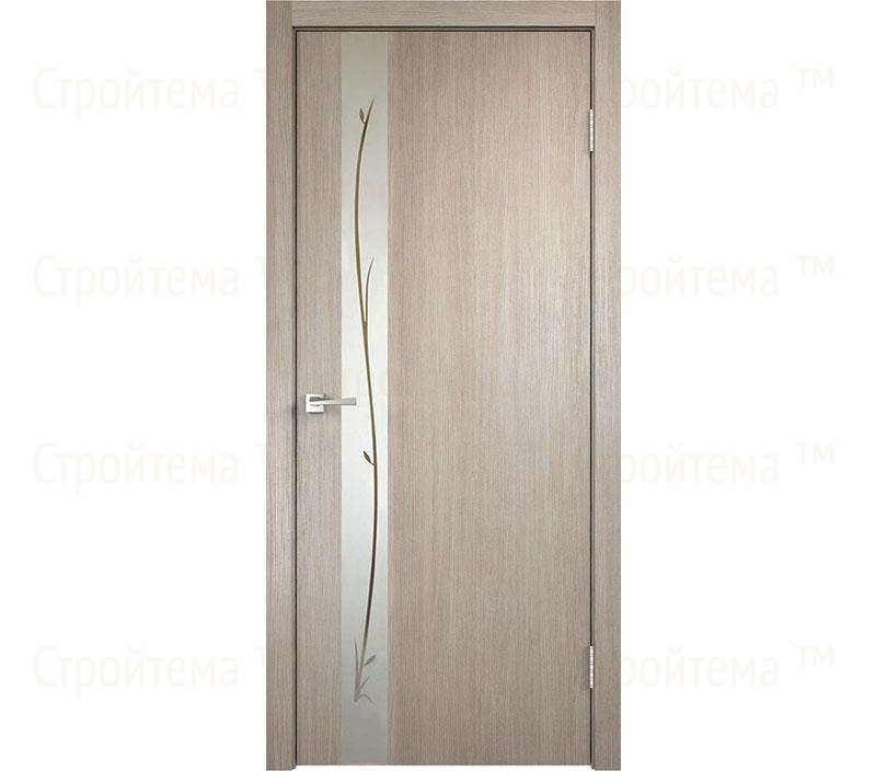 Дверь межкомнатная остекленная Velldoris SMART Z1 Капучино/Зеркало серебро