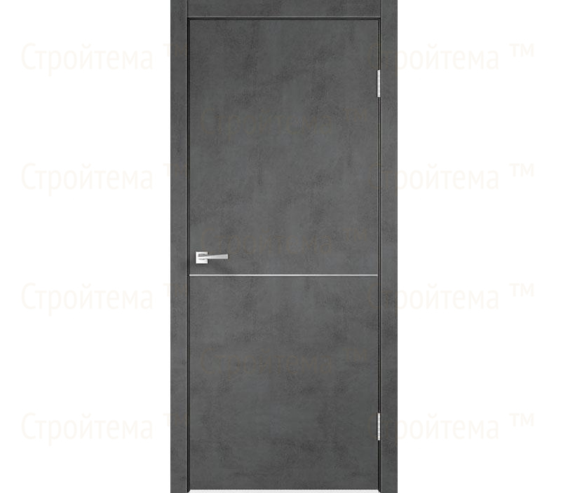 Дверь межкомнатная Dveriline TECHNO облегченное M1 Муар темно-серый