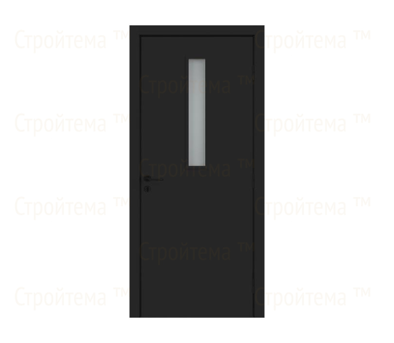 Противопожарная дверь Dveriline SMART FIRE 9% EIS60/42dB крашеная Черная